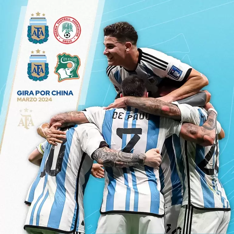 Los rivales de la Selección argentina en la gira que hará en marzo