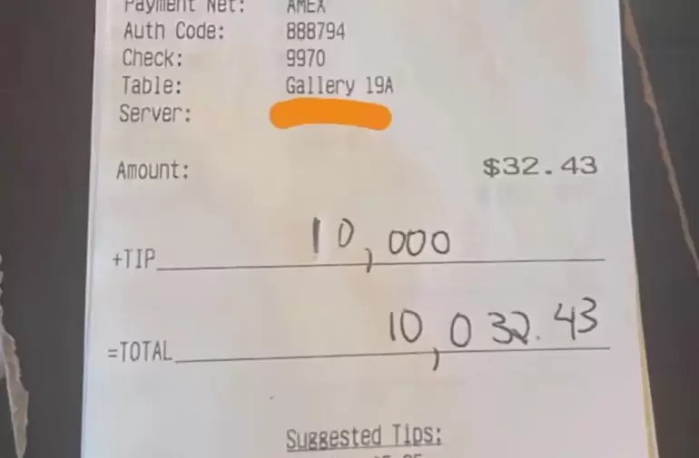 Un cliente le dej US$10.000 de propina a una camarera. (Foto: Gentileza New York Times)